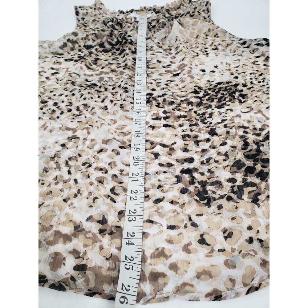 Liz Claiborne Animal Cheetah Print Tank‎ Top Sleeveless Lightweight Size L - Picture 6 of 7